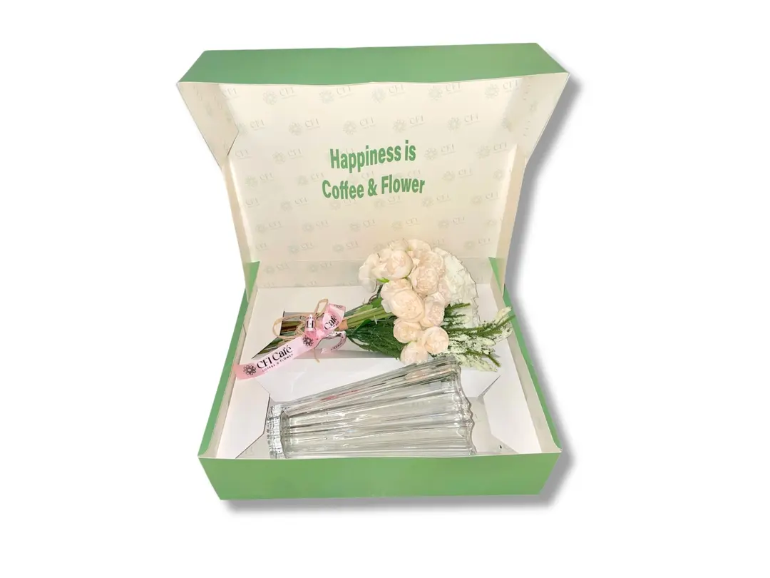 Flower box and vase